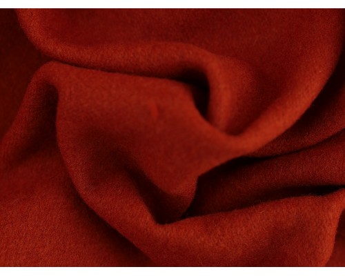 Woven Wool Coating Fabric - Terracotta