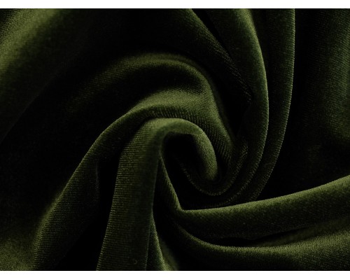 Stretch Velour Fabric - Khaki