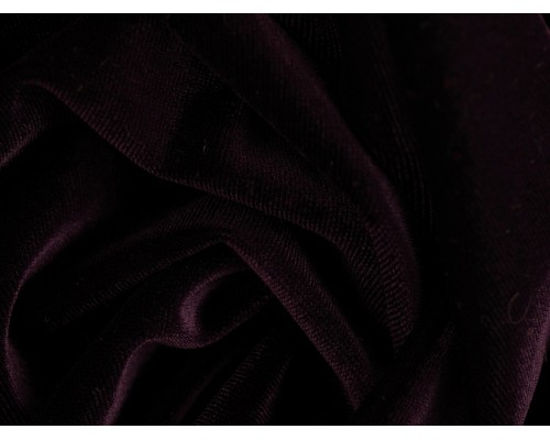 Stretch Velour Fabric - Parachute Purple