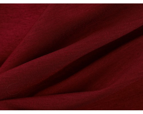 Woven Polyester Slub Fabric - Claret