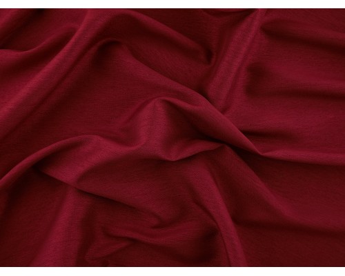 Woven Polyester Slub Fabric - Claret