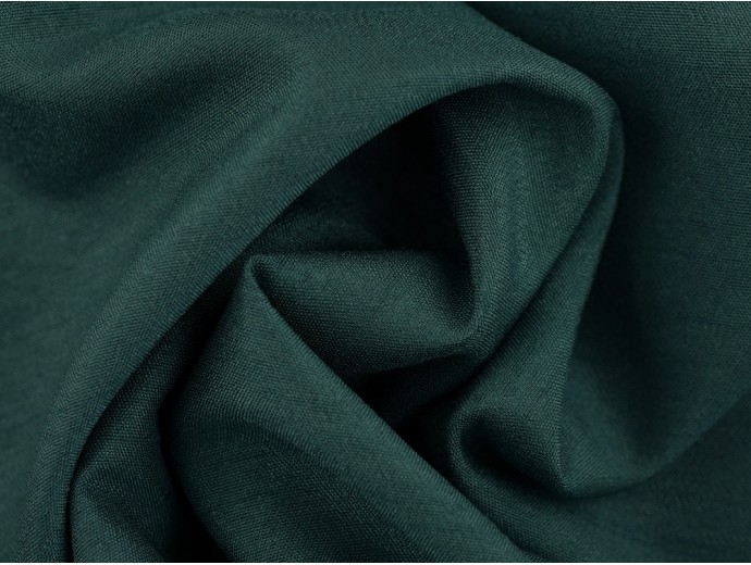 Woven Polyester Slub Fabric - Teal