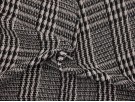 Woven Jacquard Fabric - Black and White Multi Textured