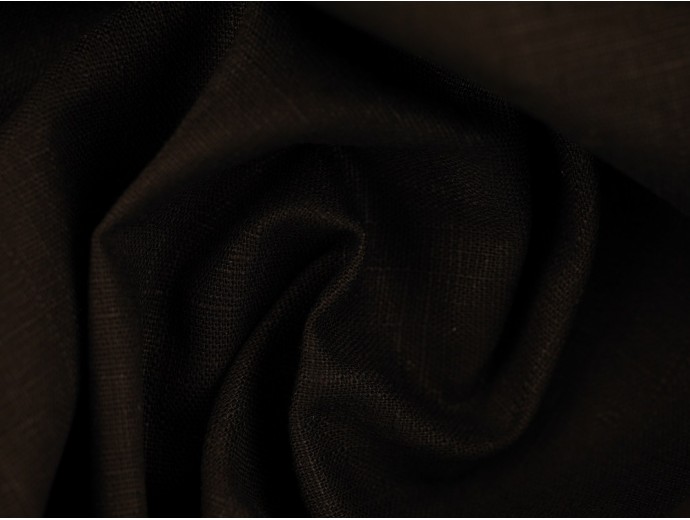 Linen Fabric - Black