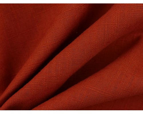 Linen Fabric - Terracotta