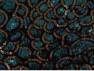 Sequined Lace Fabric - Golden Peacock