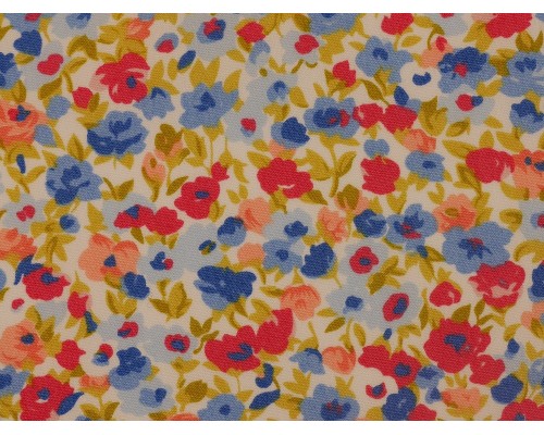 Printed Cotton Poplin Fabric -  Ditsy Floral