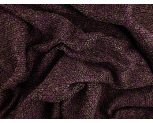 Woven Jacquard Fabric - Purple Marl
