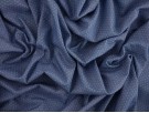 Chambray Denim Fabric - Blue with Polka Dots