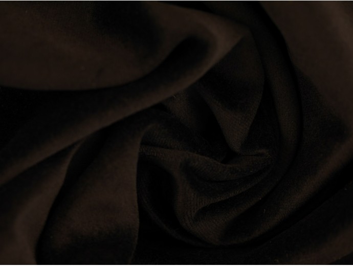 Woven Cotton Velvet Fabric - Black