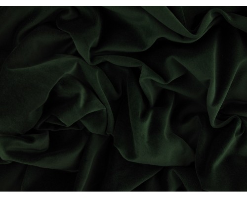 Woven Cotton Velvet Fabric - Bottle Green