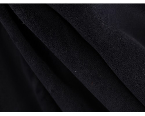 Woven Cotton Velvet Fabric - Navy