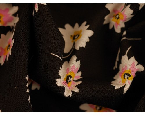 Printed Viscose Jersey Fabric - Marcia Daisy