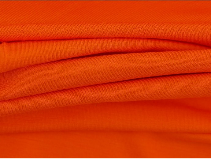 Single Jersey Fabric - Orange