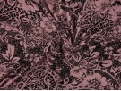 Printed Viscose Jersey Fabric - Black on Pink