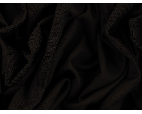 Organic Interlock Jersey Fabric - Black