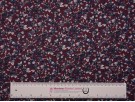 Printed Viscose Jersey Fabric - Ditsy Plum Floral Print