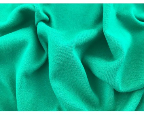 Organic Interlock Jersey Fabric - Emerald
