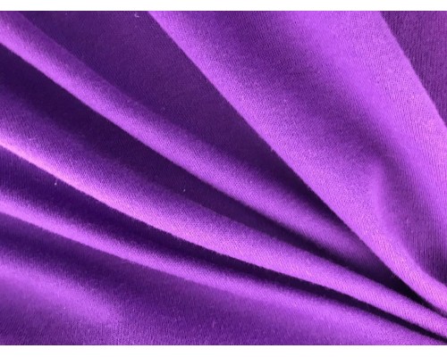 Organic Interlock Jersey Fabric - Purple