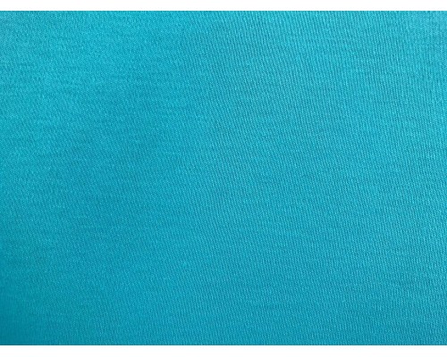 Organic Interlock Jersey Fabric - Turquoise