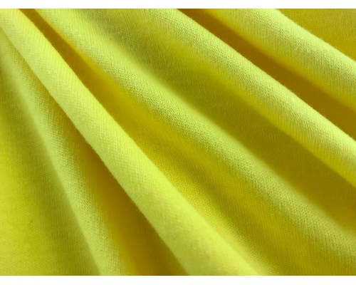Organic Interlock Jersey Fabric - Yellow