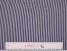 Single Jersey Fine Stripe Fabric - Navy / White