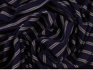 Single Jersey Stripe Fabric - Navy / White