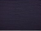 Single Jersey Stripe Fabric - Navy / White