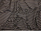 Single Jersey Stripe Fabric - Navy / Grey