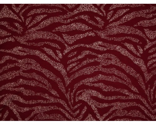 Single Jersey Printed Fabric - Claret with White Spray