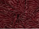 Single Jersey Printed Fabric - Claret with White Spray