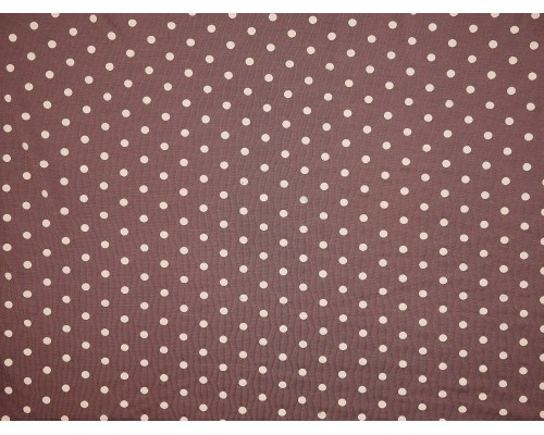 Single Jersey Printed Fabric - Cream Spot on Taupe