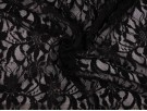 Sequined Lace Fabric - Black