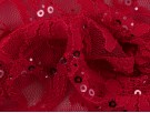 Sequined Lace Fabric - Fuchsia