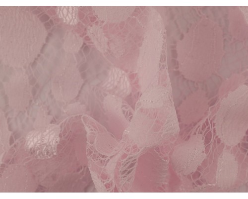 Lace Fabric - Baby Pink